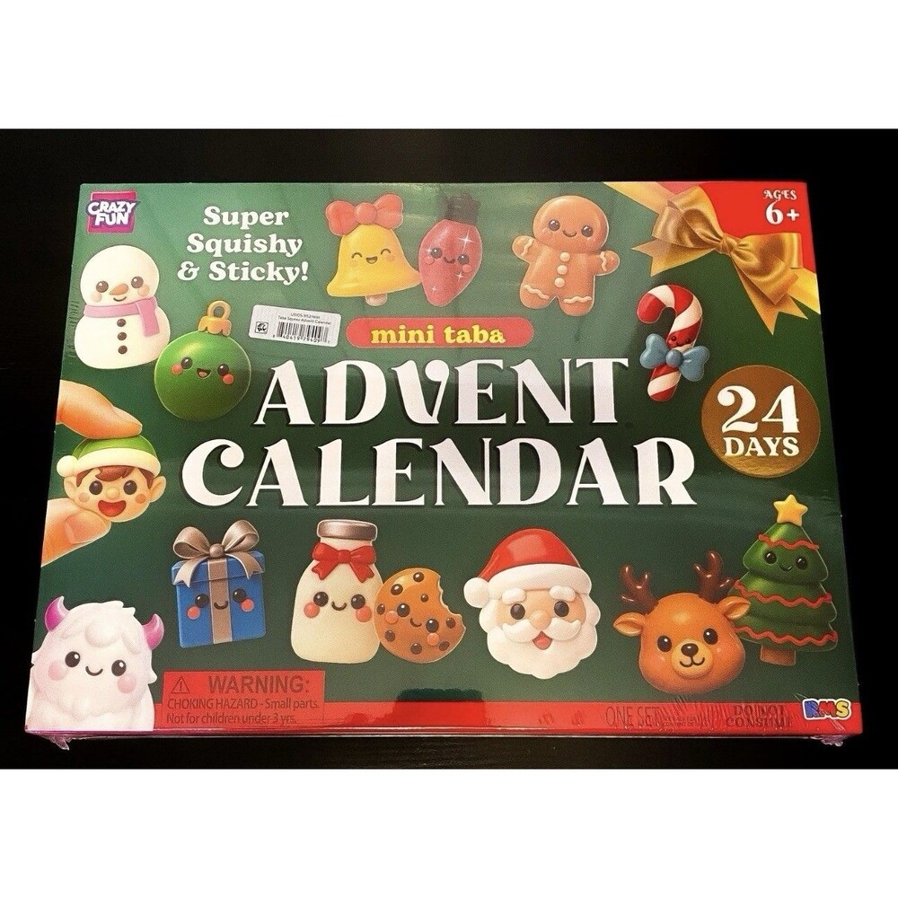 NEW 2026 RMS Crazy Fun Mini Taba Christmas Advent Calendar Squishies